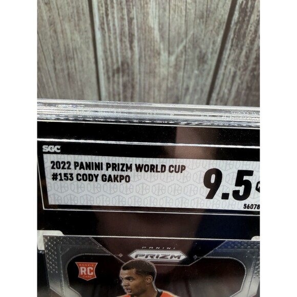 2022 PANINI PRIZM WORLD CUP #153 CODY GAKPO Rc SGC 9.5  Netherlands - Picture 2 of 9